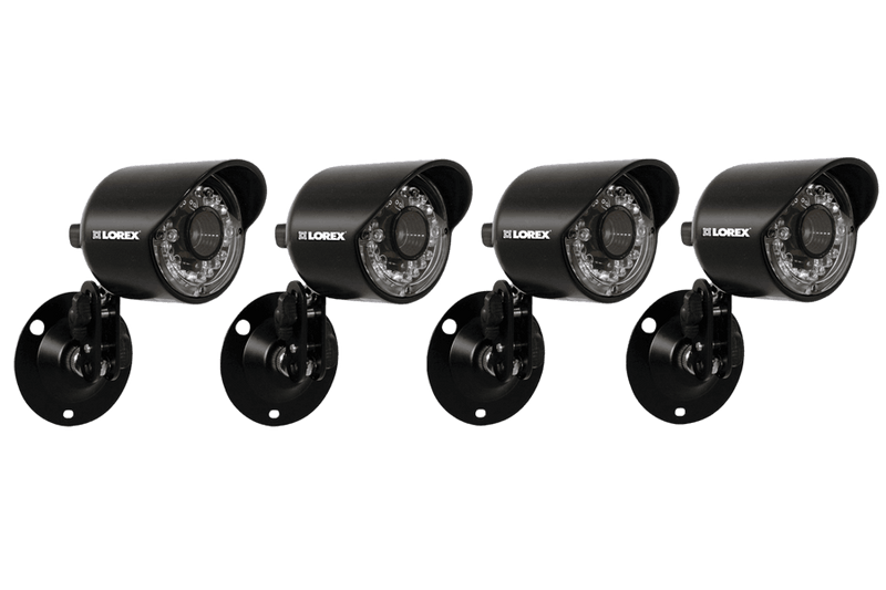 Security cameras DVR system with 4 outdoor Night vision cameras