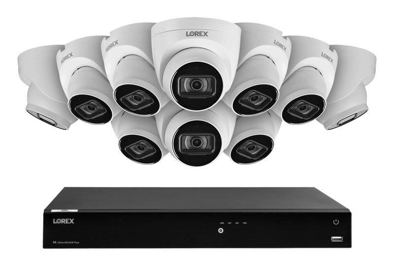 Lorex Fusion 4K (16 Camera Capable) 3TB Wired NVR System with IP Dome Cameras featuring Listen-In Audio - 10