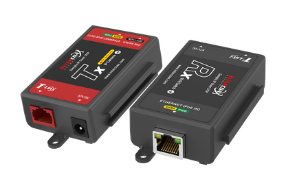 Single Port IP & PoE Cat5e Extender Set (400m/1300ft end-to-end converters)