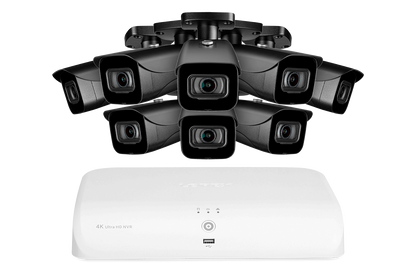 Lorex 4K 8-Channel 2TB Wired NVR System with Bullet Cameras