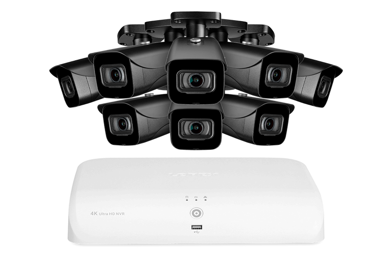 Lorex 4K 8-Channel 2TB Wired NVR System with Bullet Cameras