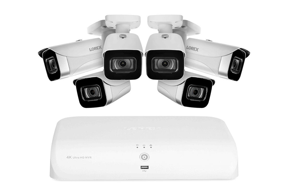 Lorex 4K 8-Channel 2TB Wired NVR System with Bullet Cameras