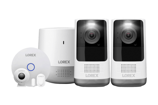 2K Wire-Free, Battery-operated Security System (2-Cameras) + Smart Sensor Kit
