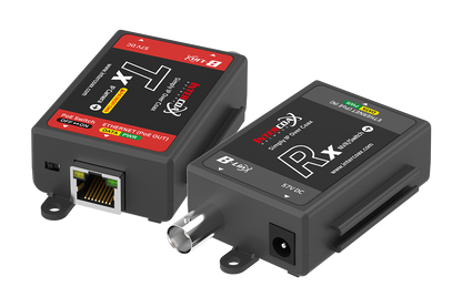 Single Port IP & PoE over Coax Set (400m/1300ft end-to-end converters)