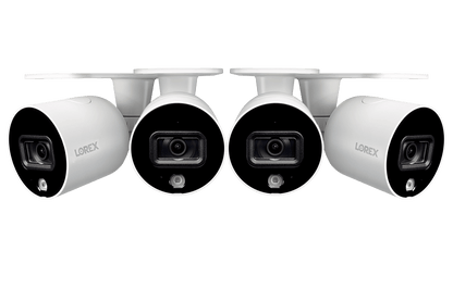 Smart Indoor/Outdoor 1080p Wi-Fi Camera With Smart Deterrence and Color Night Vision (4-pack)