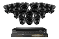 Lorex 4K (32 Camera Capable) 6TB Wired NVR System with Nocturnal 3 Smart IP Turret Cameras Featuring Listen-In Audio and 30FPS Recording