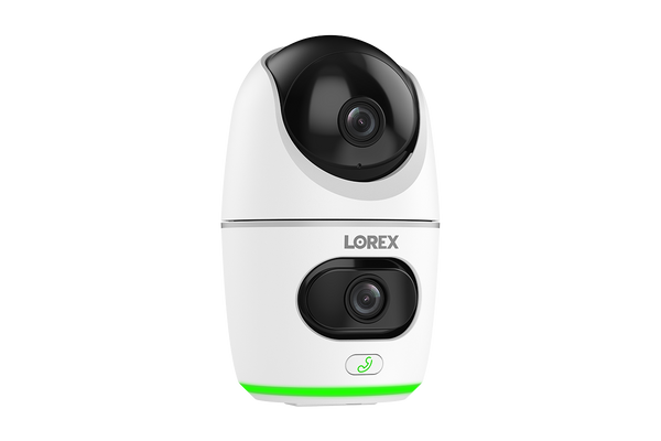 Lorex 2K Dual Lens Indoor Pan-Tilt Wi-Fi Security Camera – Lorex