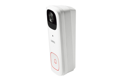 Lorex 2K Wi-Fi Video Doorbell (Battery-Operated) with Wi-Fi Chimebox (32GB)