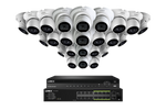 Lorex 4K (32 Camera Capable) Wired NVR System with Nocturnal 3 Smart IP Dome Cameras Featuring Listen-In Audio and 30FPS Recording
