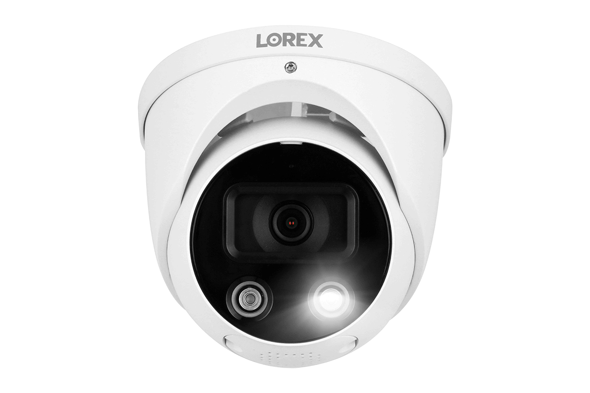 Lorex 4K IP Wired Dome Security Camera With Smart Deterrence And Smart Lorex 4k Ip Wired Dome Security Camera With Smart Deterrence And Smart