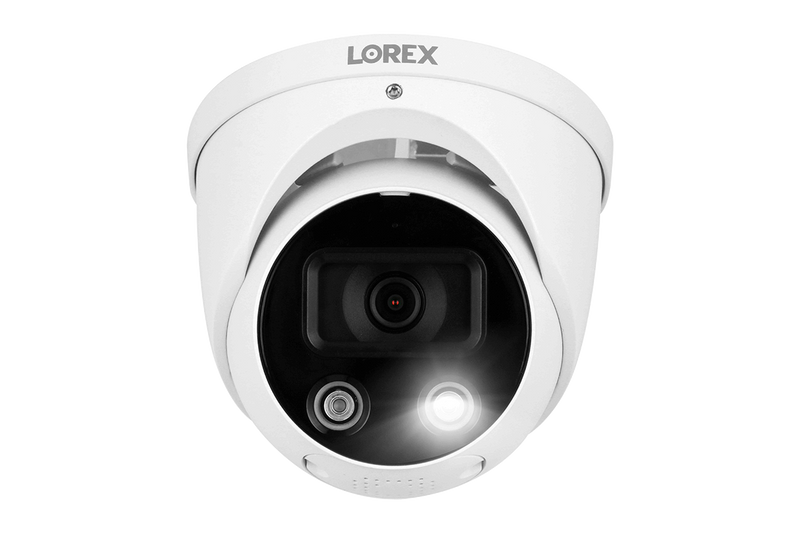 Lorex 4K IP Wired Dome Security Camera with Smart Deterrence and Smart