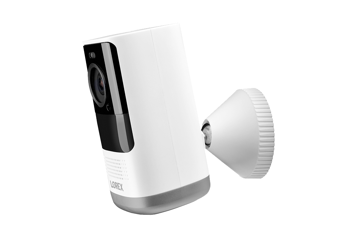 Lorex Smart Home Security Center with 2K Wire-Free Cameras, Two 2K Pan-Tilt Indoor Wi-Fi Security Cameras and Range Extender