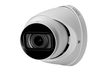 Lorex 4K (32 Camera Capable) Wired NVR System with Nocturnal 3 Smart IP Dome Cameras Featuring Motorized Varifocal Lens and 30FPS Recording
