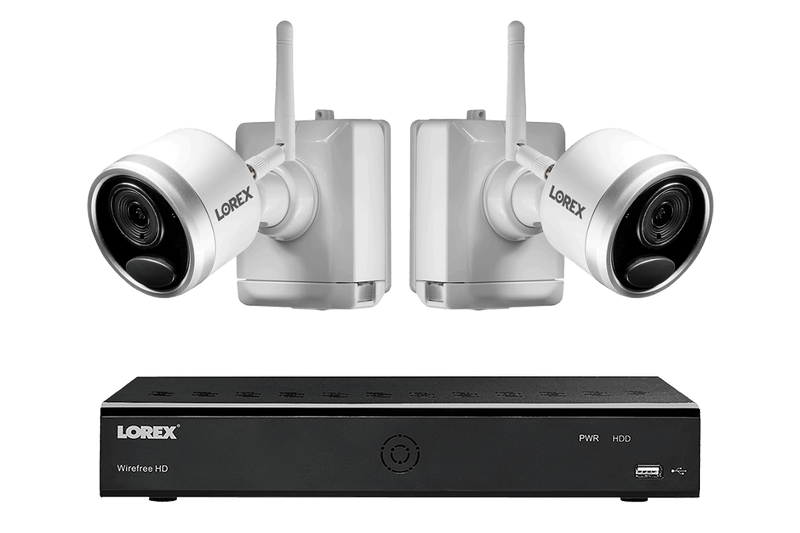 DEAL OF THE DAY! 1080p Wire-Free Camera System with 2 Battery Powered White Cameras