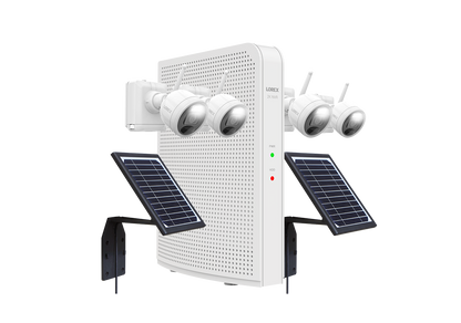 Lorex 2K 8-Channel 1TB NVR System with Outdoor Battery Operated Security Cameras and Solar Panels