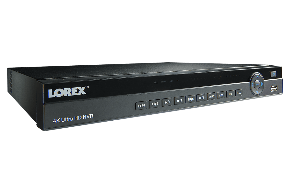 4K Ultra HD 16 Channel Security NVR, 3TB Hard Drive, POE, Records 4K (4 x 1080p) at 30FPS, with Audio Recording