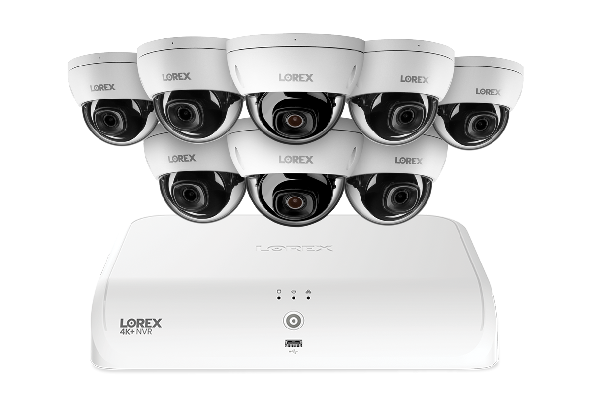 Lorex Fusion Series 4K+ 16 Channel (8 Wired + 8 Fusion Wi-Fi) 2TB Wired System with A10 Wired 4K IP Turret Cameras