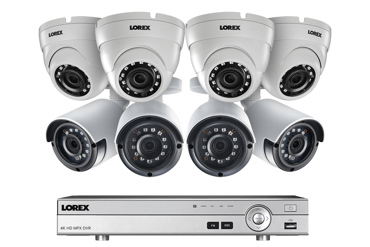 2K Super HD Security Camera System with 8 Outdoor Cameras, 150FT Night Vision, 8 Channel 4K DVR