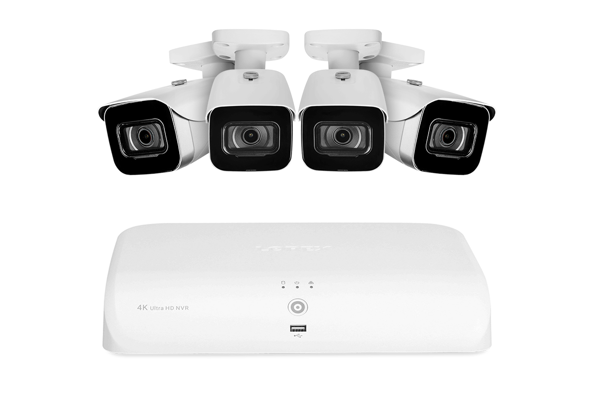 Lorex 4K 8-Channel 2TB Wired NVR System with Bullet Cameras