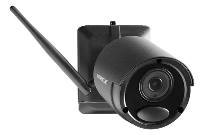 Wire-Free Accessory Camera for Battery Powered, Audio Security Systems (Black Metal)