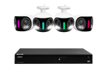 Lorex Fusion NVR with H20 (Halo Series) IP Dual Lens Cameras - 4K 16-Channel 4TB Wired System