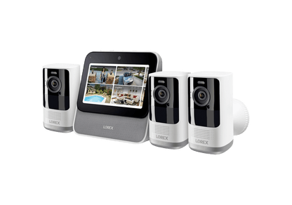 Lorex Smart Home Security Center with 2K Battery Operated Cameras - Open Box