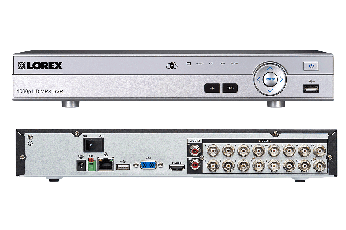 HD 1080p Surveillance Camera System with Free 24"" LED Monitor and 16 Ultra-Wide 160