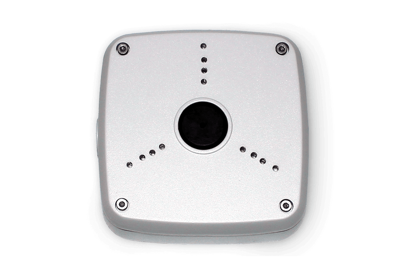 Outdoor Junction Box for 3 Screw Base Cameras (Gray)