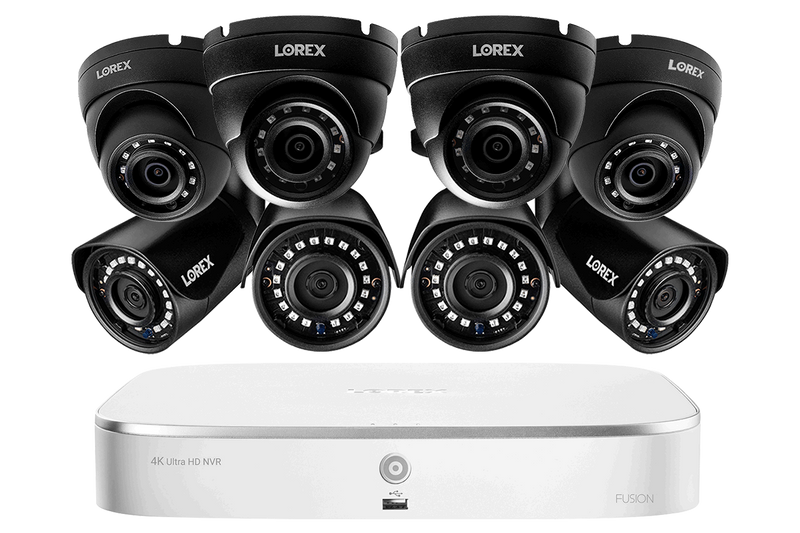 8-Channel Home Security System with 2K (5MP) Resolution IP Cameras