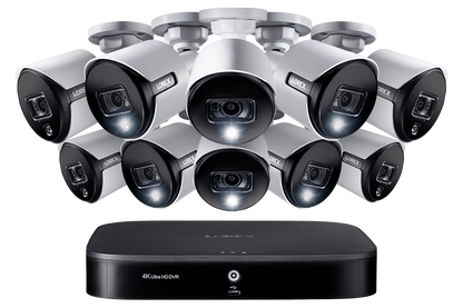 4K Ultra HD 16-Channel Security System with 10 Active Deterrence 4K (8MP) Cameras, Advanced Motion Detection and Smart Home Voice Control