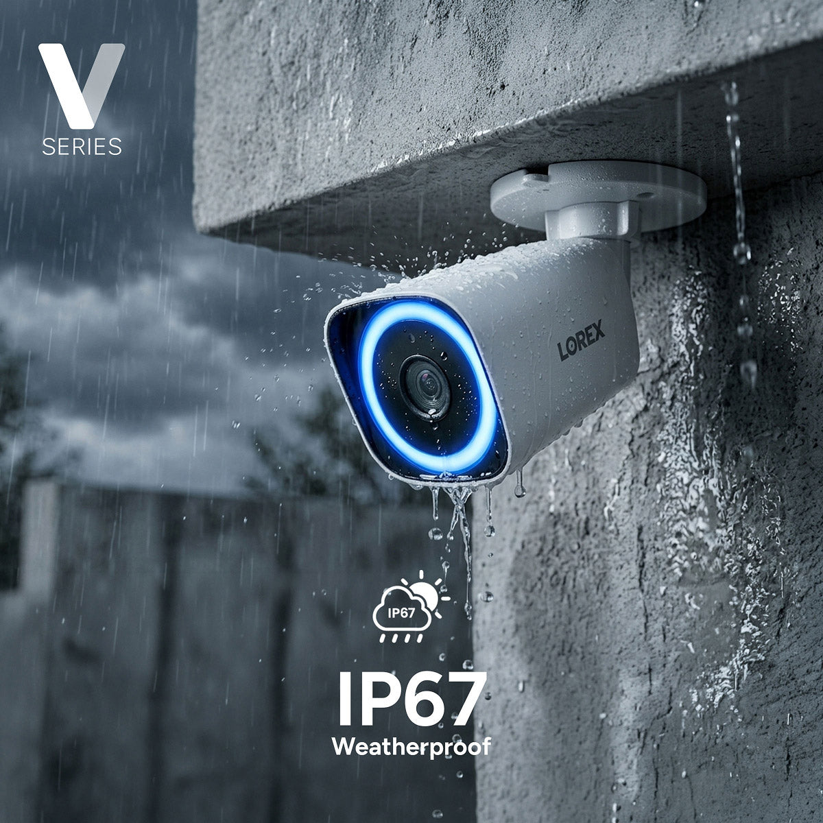Lorex Connect V5 4K PoE Bullet Cameras with Color Smart Security Light