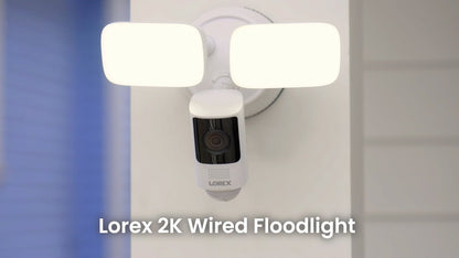 Lorex 2K Wi-Fi Floodlight Security Camera (32GB)