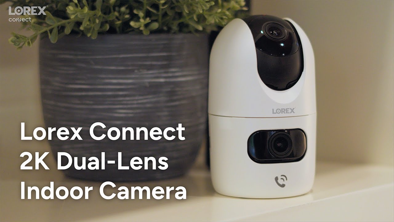 Lorex Connect 2K Dual-Lens Indoor Pan-Tilt Wi-Fi Camera