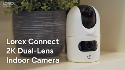 Lorex Connect 2K Dual-Lens Indoor Pan-Tilt Wi-Fi Camera