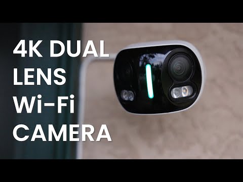 Lorex 4K Dual Lens Wi-Fi Security Camera with Smart Security Lighting