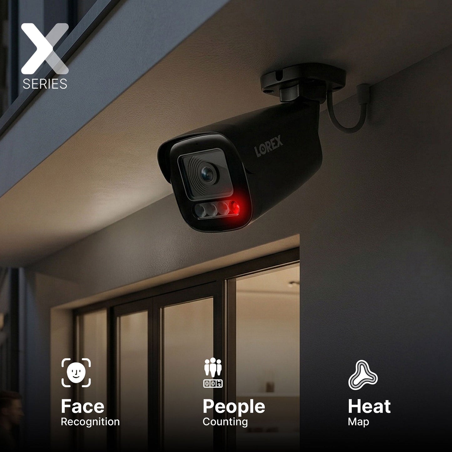 Lorex Connect X Series 4K 16-Channel Wired NVR System with X5 Bullet Security Cameras - 4TB