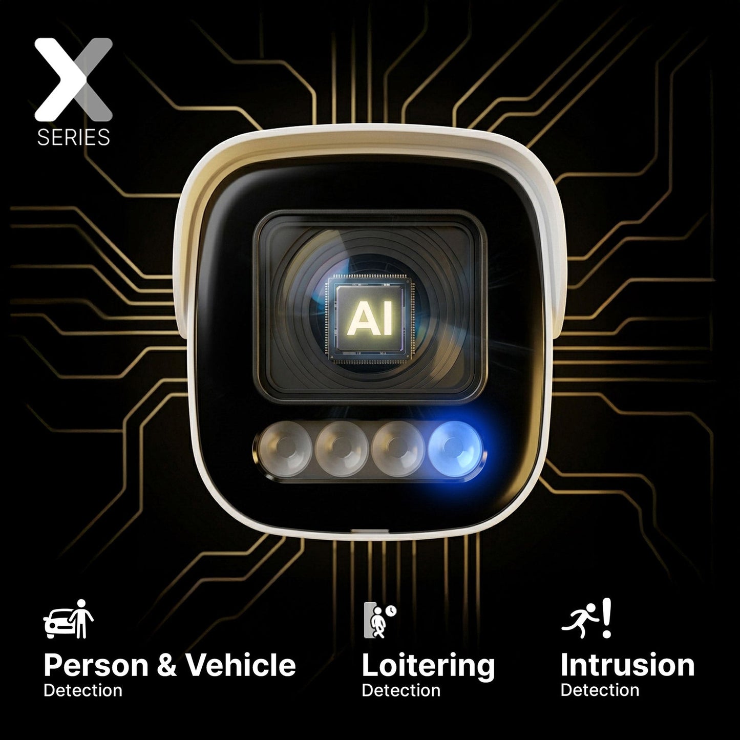 Lorex Connect X Series 4K 16-Channel Wired NVR System with X5 Bullet Security Cameras - 4TB