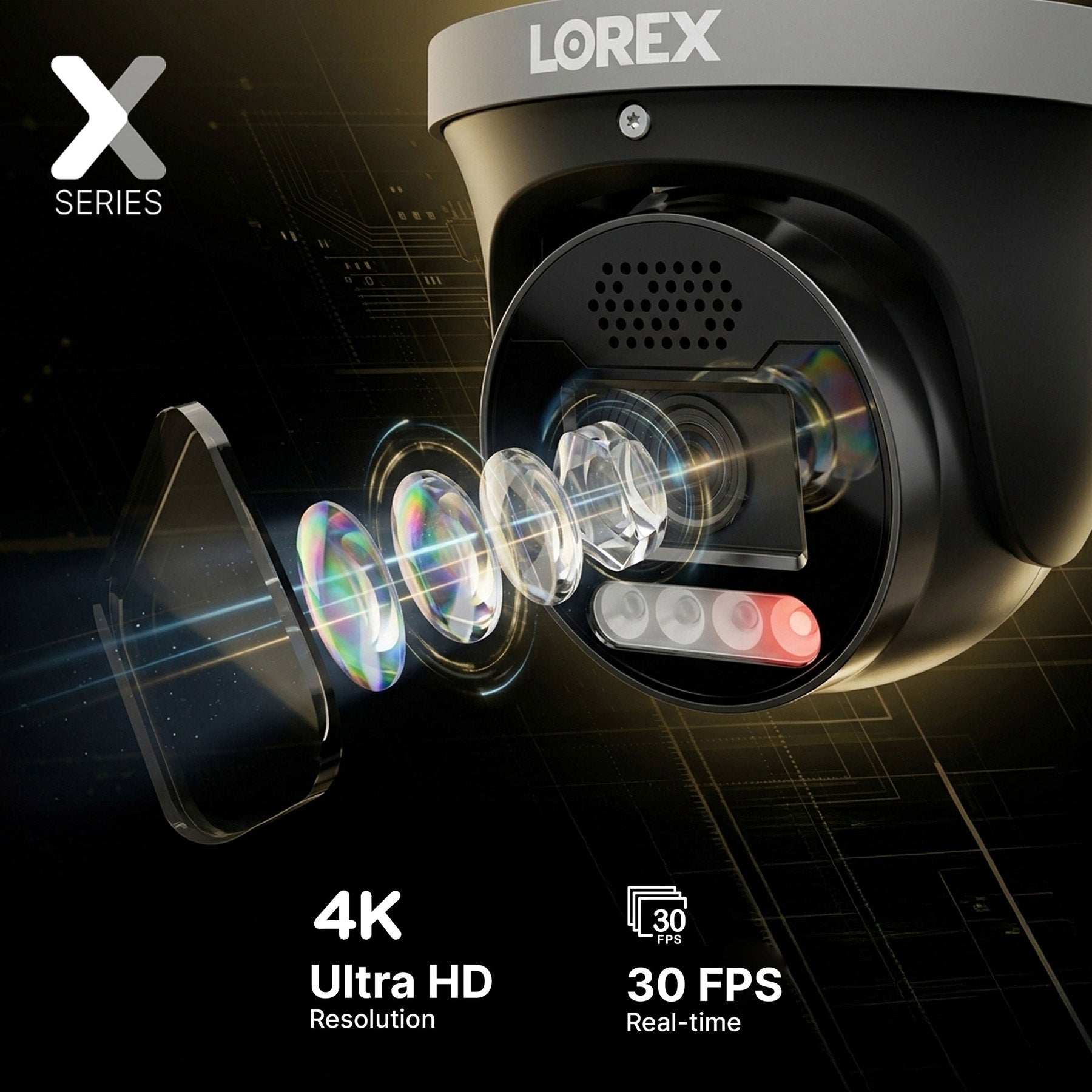 Lorex Connect X Series 4K 16-Channel Wired NVR System with X5 Turret S