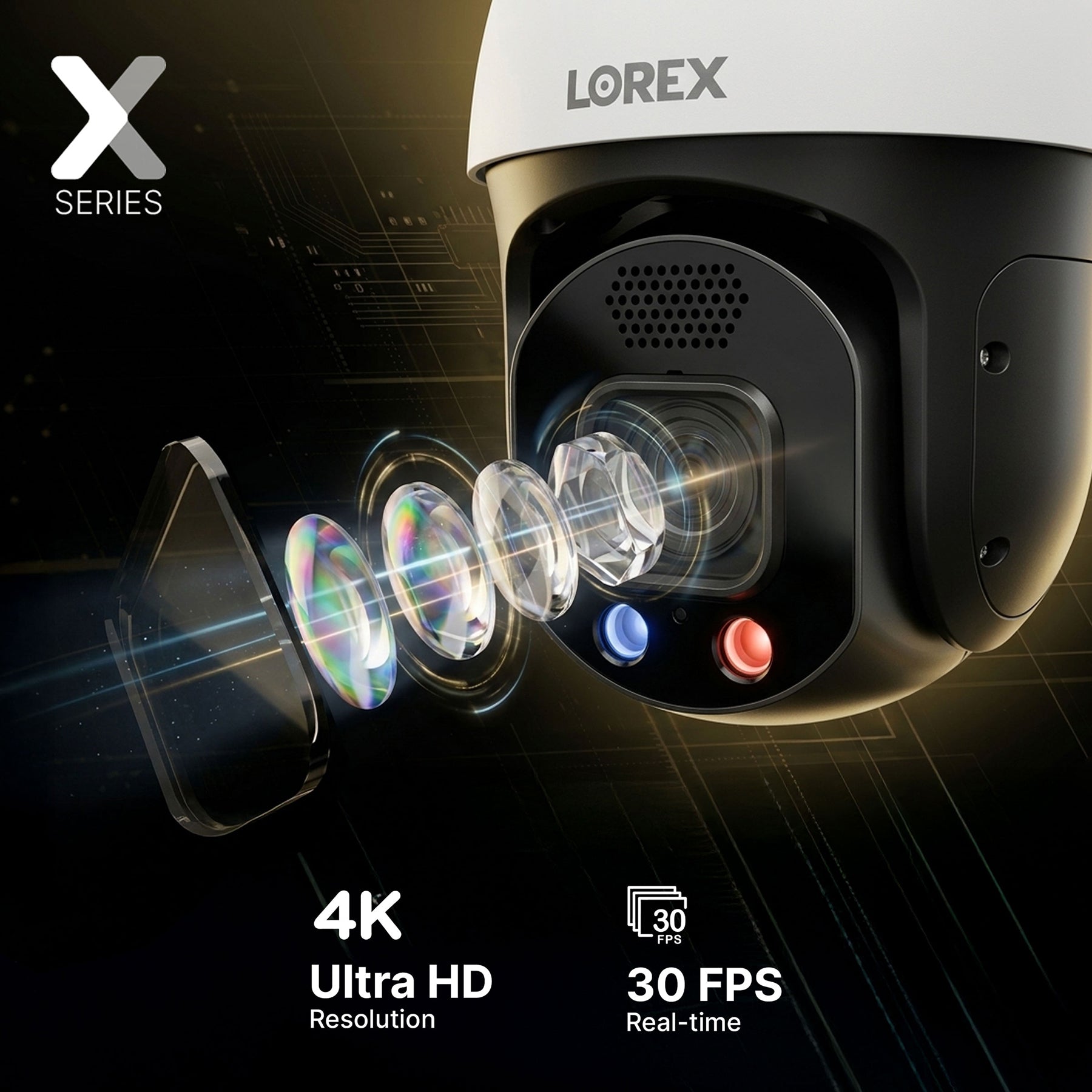 その他 Please See Us Lorex Connect X Series 4K PTZ PoE Camera with 30× Optical Zoom