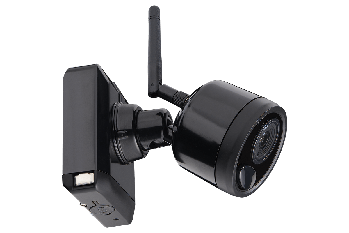 1080p Outdoor Wireless Camera System, 4 Rechargeable Wire Free Battery Powered Black Cameras, 75ft Night Vision, 1TB Hard drive, No Monthly Fees - Lorex Corporation