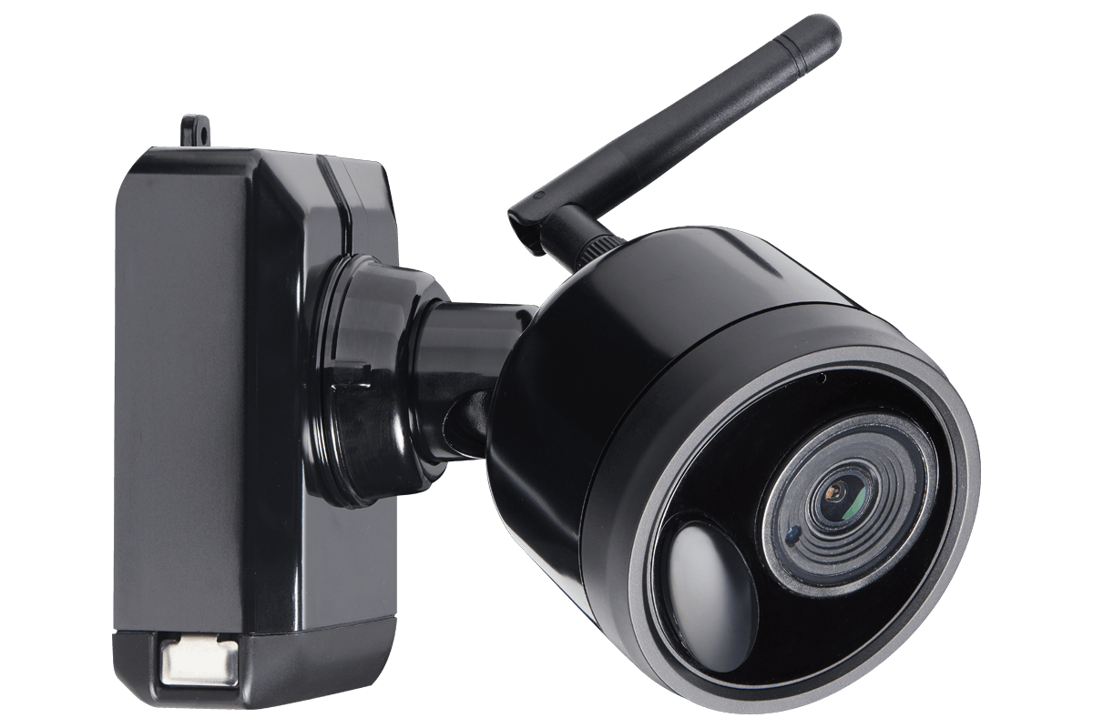 1080p Outdoor Wireless Camera System, 4 Rechargeable Wire Free Battery Powered Black Cameras, 75ft Night Vision, 1TB Hard drive, No Monthly Fees - Lorex Corporation