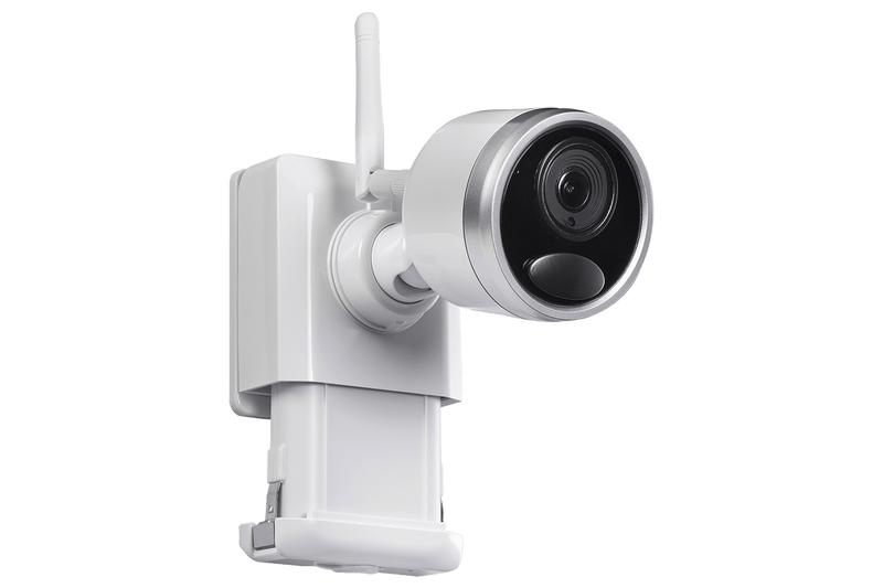 1080p Wireless camera system with 4 battery operated wire-free cameras, 65ft night vision, mic and speaker for two way audio, No Monthly Fees - Lorex Corporation