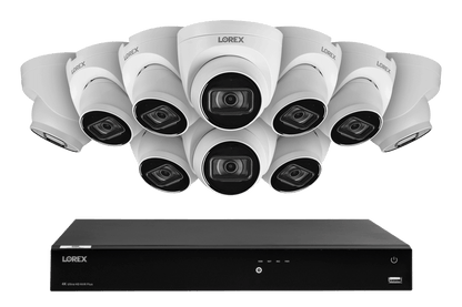16-Channel Fusion NVR System with 4K (8MP) IP Dome Cameras with Listen-In Audio - Lorex Corporation
