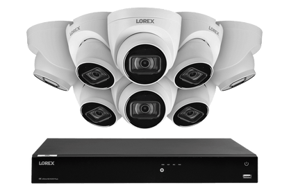 16-Channel Fusion NVR System with 4K (8MP) IP Dome Cameras with Listen-In Audio - Lorex Corporation
