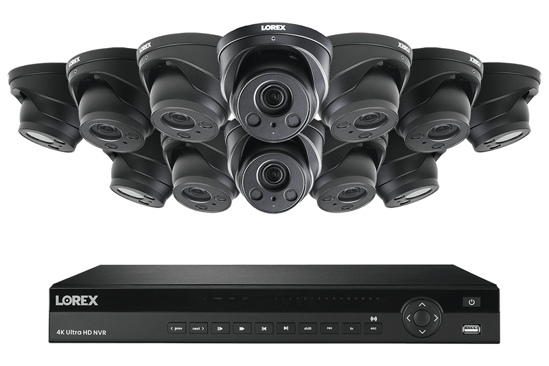 16-Channel NVR System with Twelve 4K (8MP) Nocturnal IP Varifocal Cameras - Lorex Corporation