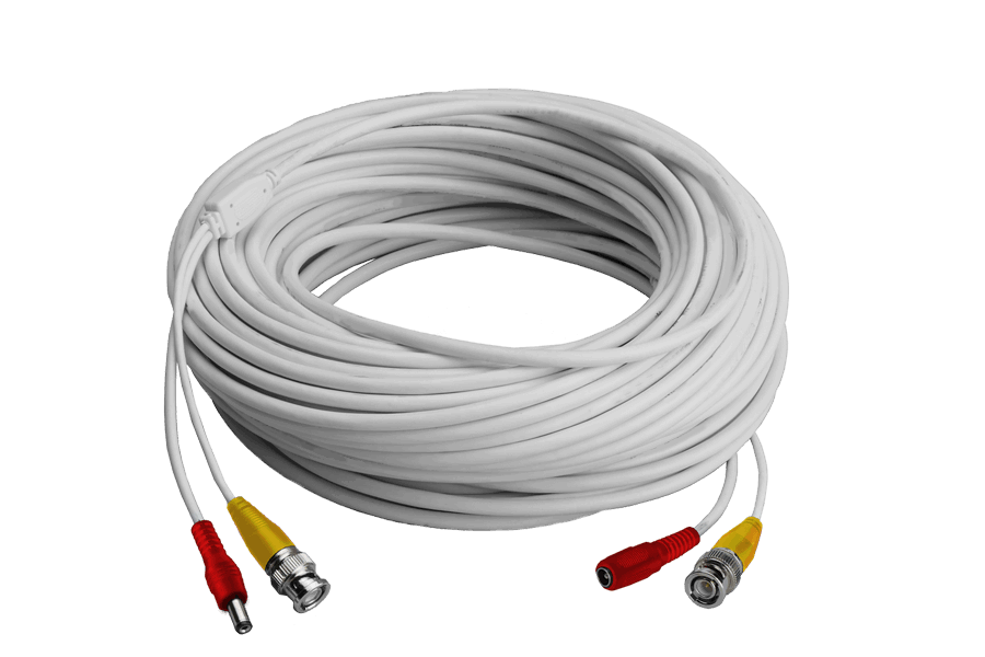 250FT high performance BNC Video/Power Cable & 12V Power Adapter for Lorex security camera systems - Lorex Corporation
