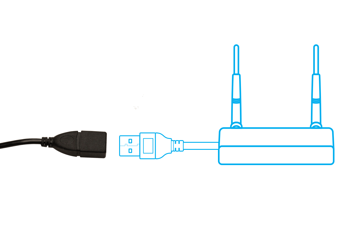 25ft Weatherproof USB Extension Cable for Lorex Wireless Receiver - Lorex Corporation