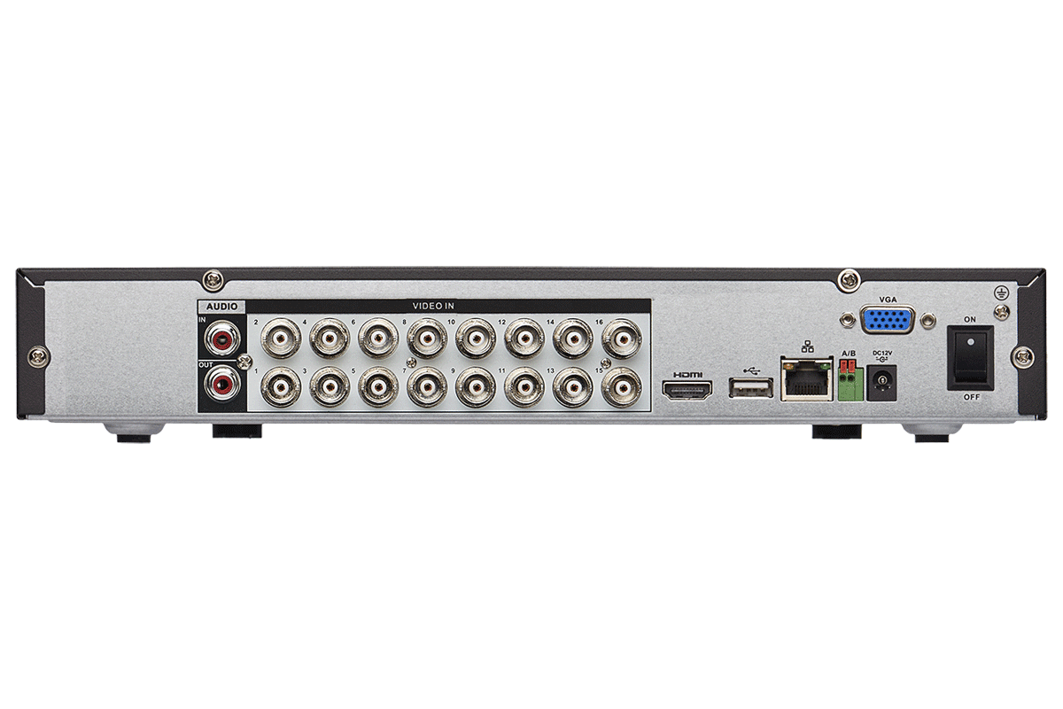 2K HD (2 x 1080p) MPX Security DVR - 16 Channel, 3TB Hard Drive, Works with Older BNC Analog Cameras, CVI, TVI, AHD - Lorex Corporation