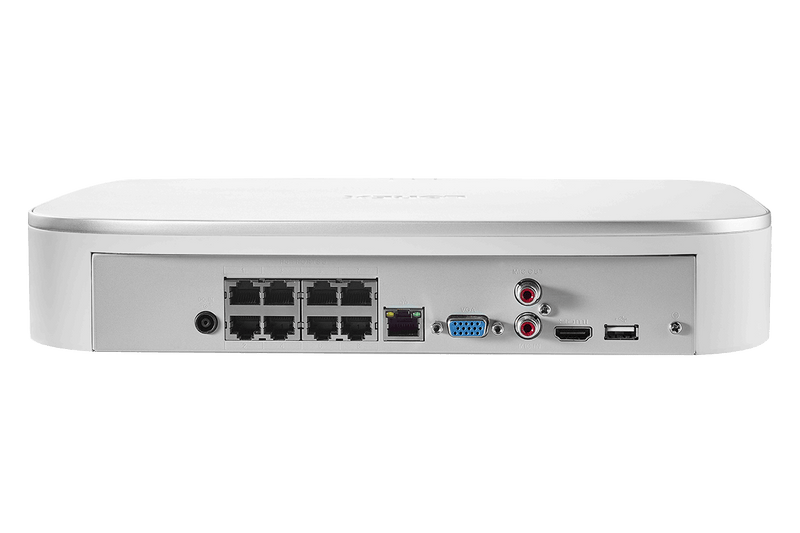 2K IP Security Camera System with 8-Channel NVR and 4 Outdoor 5MP Black Cameras - Lorex Corporation