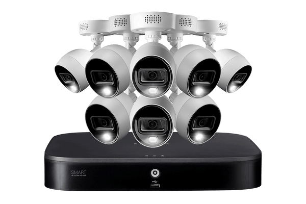 4K 8-channel 2TB Wired DVR System with 8 Active Deterrence Cameras - Lorex Corporation